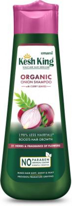Kesh King Organic Onion Shampoo With Curry Leaves | Reduces Hair Fall Upto 98%(300 ml)