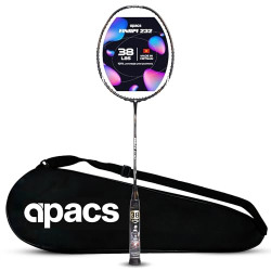 Apacs Finapi 232 (Unstrung, 38 LBS Max Tension) Made in Vietnam | 100% Japanese Graphite | High Modulus | High Power Badminton Racket with Free Full Cover | G1-4 1/4 inches
