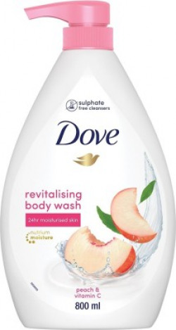 DOVE Revitalizing Body wash with scented Peach and Vitamin C(800 ml)