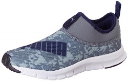 Puma Unisex-Kid Troopy Junior Steel Gray-Limestone-Peacoat Sneaker - 3 UK (39184301)