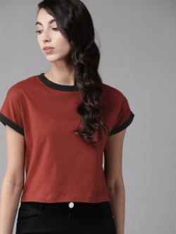 Roadster Colorblock Women T-Shirt Starts at Rs:125