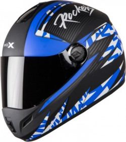 Steelbird SB-39 Rox Rockers Matt Motorbike Helmet(Black/Blue)