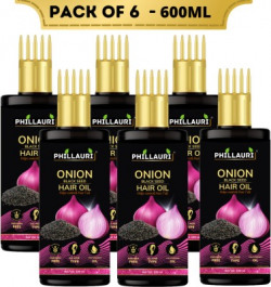 Phillauri Black Seed Onion Hair Oil - WITH COMB APPLICATOR Regrowth Hair Hair Oil(600 ml)
