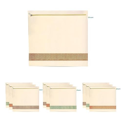 JIALTO 1 PCS Saree Covers With Zip For Cotton Cloth Organizer For Storage Multi Purpose Organisers Saree Bags Storage With Net Mesh Window Saree Organiser For Saree Covers For Storage 16x15 Inches