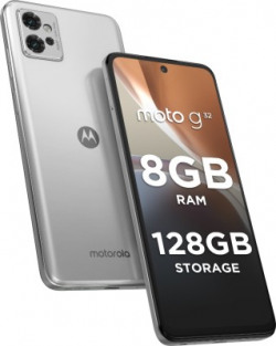 Motorola G32 (Satin Silver, 128 GB)(8 GB RAM)