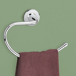 Primax Stainless Steel 304 Grade Napkin Ring/Towel Ring/Napkin Holder/Towel Hanger/Bathroom Accessories (Chrome, Daizy)