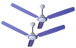 ACTIVA 1200MM HIGH Speed 390 RPM BEE Approved Anti DUST Coating Super Ceiling Fan -2 Year Warranty Pack of 2 (Purple)
