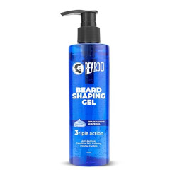 Beardo Beard Shaving Gel, 110ml | 3riple Action Transparent Shaving Gel for Men | Anti-Redness | Sensitive Skin Calming | Intense Cooling | beard shaper for men
