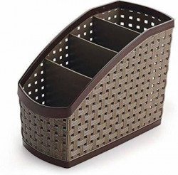 Konquer TimeS Empty Cutlery Holder Case(Brown Holds 48 Pieces)