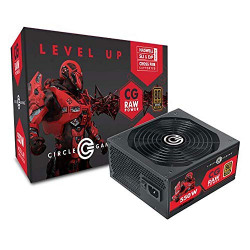Circle Gaming APFC Modular 550 Watt 80 Plus Power Supply with Hydraulic Long-Life Sleeve with 140 mm Fan (Black)