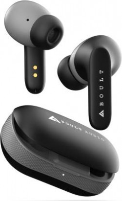 Boult Y1 with Zen ENC Mic, 50H Battery, Fast Charging, Pro+ Calling, Knurled Design Bluetooth Headset(Black, True Wireless)