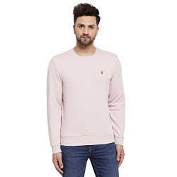 Red Tape Men's Cotton Blend Crew Neck Sweatshirt(RWS0203-XL_Pearl_XL)