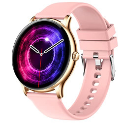 Fire-Boltt Phoenix Smart Watch with Bluetooth Calling 1.3 ,120+ Sports Modes, 240 * 240 PX High Res with SpO2, Heart Rate Monitoring & IP67 Rating (Gold Pink)