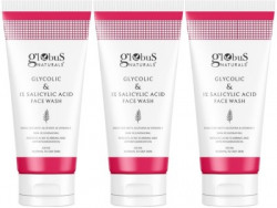 Globus Naturals Pimple Clear Glycolic & Salicylic Acid Pack of 3 Face Wash(300)