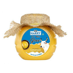 DR HARRY 100% Pure Cow Desi Milk Ghee, Helps Reduces Joint Pain and Improves Heart Functioning - Pack of 1 x 5 LTR