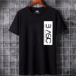 METRONAUT Typography Men Round Neck Black T-Shirt