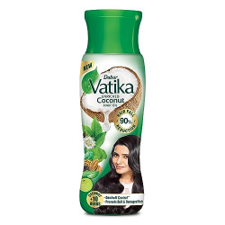 Dabur Vatika Enriched Coconut Hair Oil - 300ml | For Strong, Thick & Shiny Hair | Clinically Tested to Reduce 90% Hairfall in 4 Weeks | Prevents Dull & Damaged Hair | Enriched with 10 Herbs