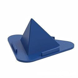 SR Tabletop Mobile Accessories Universal Portable Three-Sided Pyramid Shape Desktop/Table Mobile Holder Stand - Anti Slip, Multi Angle (Any Color)