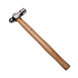Eastman Ball Pein Hammers - American Type Set Of 1Pcs, 300 Gms, Drop Forged Steel, Seasoned Wood Handle, Brown And Gray - E-2064