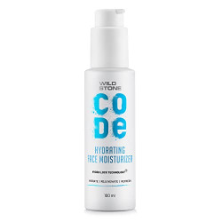 Wild Stone CODE Hydrating Face Gel Moisturizer For Men| Light, Oil Free Moisturizer For Dry, Sensitive Oily to Acne Prone Skin 100 ml