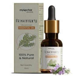 myUpchar Ayurveda Rosemary Oil | Rosemary Essential Oil for Improving Hair Length | Strengthening Hair & Balancing Scalp | Moisturizes Skin & Nourishes - 15 ml