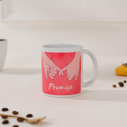 DecorTwist Printed Ceramic Coffee Mug Promise Day Special Unique Valentine's Day Gifts Romantic Valentine Gift for Girlfriend Lover Husband Wife Boyfriend & Best Gift for Couple