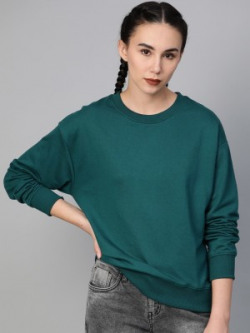 Roadster Full Sleeve Solid Women Sweatshirt Starts at Rs:232