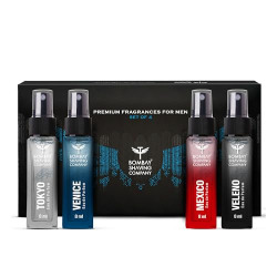 Bombay Shaving Company Perfume Kit For Men | Valentine's Day Gift for Men | Premium Fragrances for Men - 8ml x 4 | Gift for men/husband/boyfriend | long lasting perfume set for men