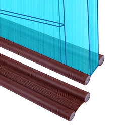 Door Bottom Guard Gap Filler Sound-proof Reduce Noise Stopper for Door Dust Insect Protector Flexible Air Water Sealing Seal Blocker Cover Safety Wiper Sealer for Room Rain Protection (39 INCH PACK OF 2)