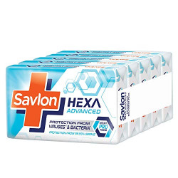 Savlon Hexa Advanced Germ Protection Bathing Soap Bar, 625g (125g - Pack of 5), For All Skin Types