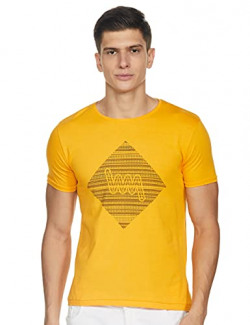 Lawman PG3 Men's Slim T-Shirt (Law TEE CT-115 HSSLMFT MUSTRD_Mustard Small)