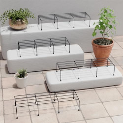 Lifelong Set of 4 Plant Stand for Balcony & Living Room Capacity 65Kg- Anti-Rust Pot Stand for Outdoor Plants & Indoor Planters - Gamla, Planter, Flowerpot, Garden, Plant Stands for Balcony Decoration