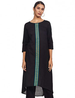 Amazon Brand - Myx Women's Cotton Regular Kurti (XHOSA-05_Blue1_Medium)