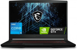 MSI GF63 Intel Core i5 11th Gen 11260H - (8 GB/512 GB SSD/Windows 11 Home/4 GB Graphics/NVIDIA GeForce GTX 1650/144 Hz) GF63 Thin 11SC-1477IN Gaming Laptop(15.6 Inch, Black, 1.86 Kg)