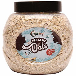 Nutriorg Organic Instant Oats 800g (Pack of 2 x 400g) | Gluten Free | Oats for Weight Loss | Protein Rich
