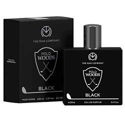 The Man Company Polo Black Perfume for Men 100 ml | Premium Long Lasting Fragrance Spray | Eau De Parfum | Citrusy, Earthy & Spicy | Date Night Body Spray