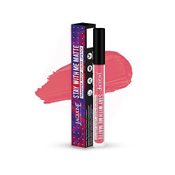 Jaquline USA Stay With Me Liquid Lipstick Secret Keeper 3ml | Matte|Long lasting| Highly pigmented| Smudge proof| Transfer proof| 12 hours+ stay