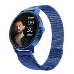 beatXP Vector 1.30 HD Display Bluetooth Calling Smart Watch, Rotary Crown, 320 * 320px, 60Hz Refresh Rate, 100+ Sports Modes, 24/7 Health Tracking (Blue Metal Magnetic)