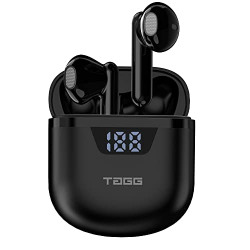 TAGG Liberty Buds Mini Truly Wireless in Ear Earbuds with Quad Mic, Fast Charge, Rich Bass, 13mm Dynamic Drivers (Black)