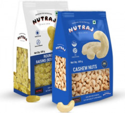 Nutraj Combo of 500g Each Cashews, Raisins(2 x 500 g)