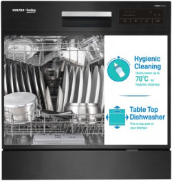 Voltas Beko DT8B Free Standing 8 Place Settings Intensive Kadhai Cleaning| No Pre-rinse Required Dishwasher
