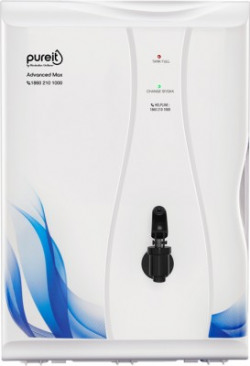 Pureit by HUL Advanced Max 6 L Mineral RO + UV + MF + MP Water Purifier with Mineral Cartridge(White, Blue)