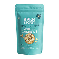 Open Secret 100% Natural Premium Whole Cashews 200 g Value Pack | Whole Crunchy Cashew | Premium Kaju Nuts | Nutritious & Delicious | Healhy Snacks | Gluten Free & High Protein