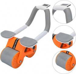 Bellveen Ab Roller Wheel Exercise Elbow Support With Timer Watch Home Gym Kit