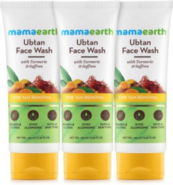 Mamaearth Ubtan with Turmeric & Saffron for Tan Removal Face Wash(300 ml)