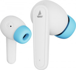 boAt Airdopes 115 with ENx & Beast Mode, upto 24 Hrs Playback and ASAP Charge Bluetooth Headset(White Siberia, True Wireless)
