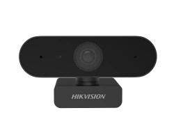 Hikvision DS-U02 1080p Webcam, Wide Angle Without Distortion, Noise Reduction, Plug, Play, Digital, Zoom/WebEx/Skype/Teams/PC Laptop/Online Classes/Webinar/Conferencing, Black