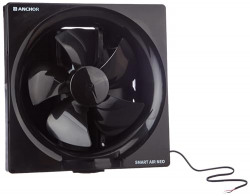 Anchor By Panasonic Smart Air Neo 250mm, High Speed Motor Exhaust Fan For Kitchen, Bathroom With 1250 Rpm (Black, 1 Piece) (14181BK / 13049BK)