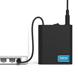Oakter Mini UPS for 12V WiFi Router Broadband Modem | Backup Upto 4 Hours | WiFi Router UPS Power Backup During Power Cuts | UPS Broadband Modem | Current Surge & Deep Discharge Protection