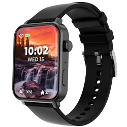 beatXP Unbound 1.78 Super AMOLED Display Bluetooth Calling Smart Watch, Metal Body, 368 * 448px, 800 Nits, 60Hz Refresh Rate, 100+ Sports Modes, 24/7 Health Tracking (Black)